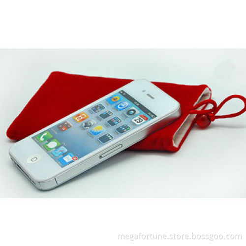 Universal flannelette pouch for MP3 and smartphone, add logo, OEM/OEM orders are welcome
